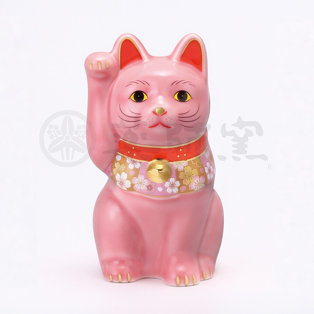Sakurazukushi Maneki Neko Lucky Cat (Right paw raised)