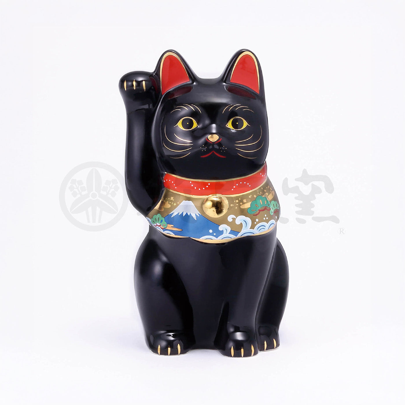 Lucky Mt. Fuji Maneki Neko (Right paw raised)