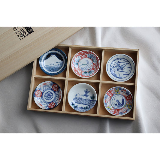 Edokko kyoryu Mini-Plate - Set of 6