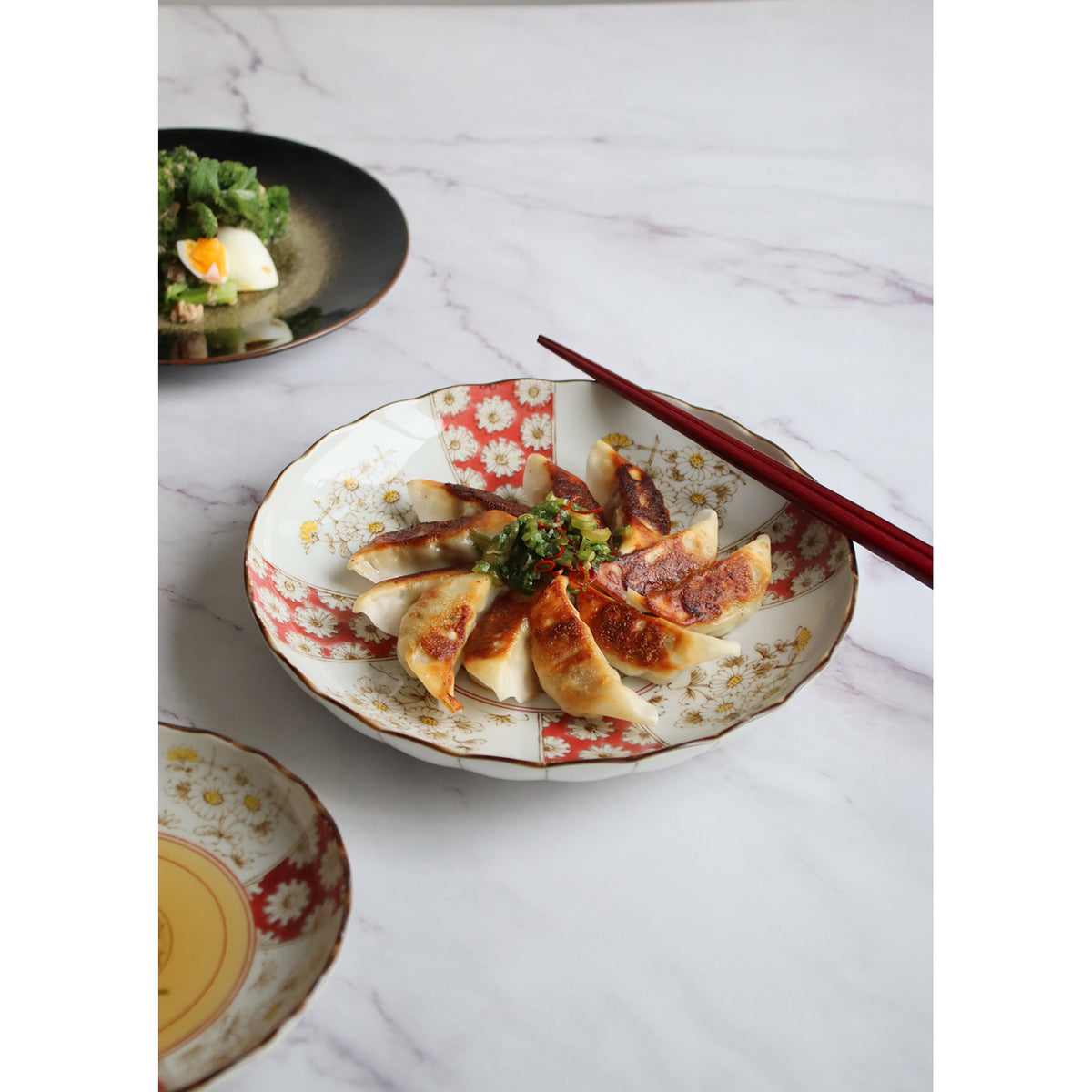 Japonica Kikka Hanayaka set - Plate set - 3pcs