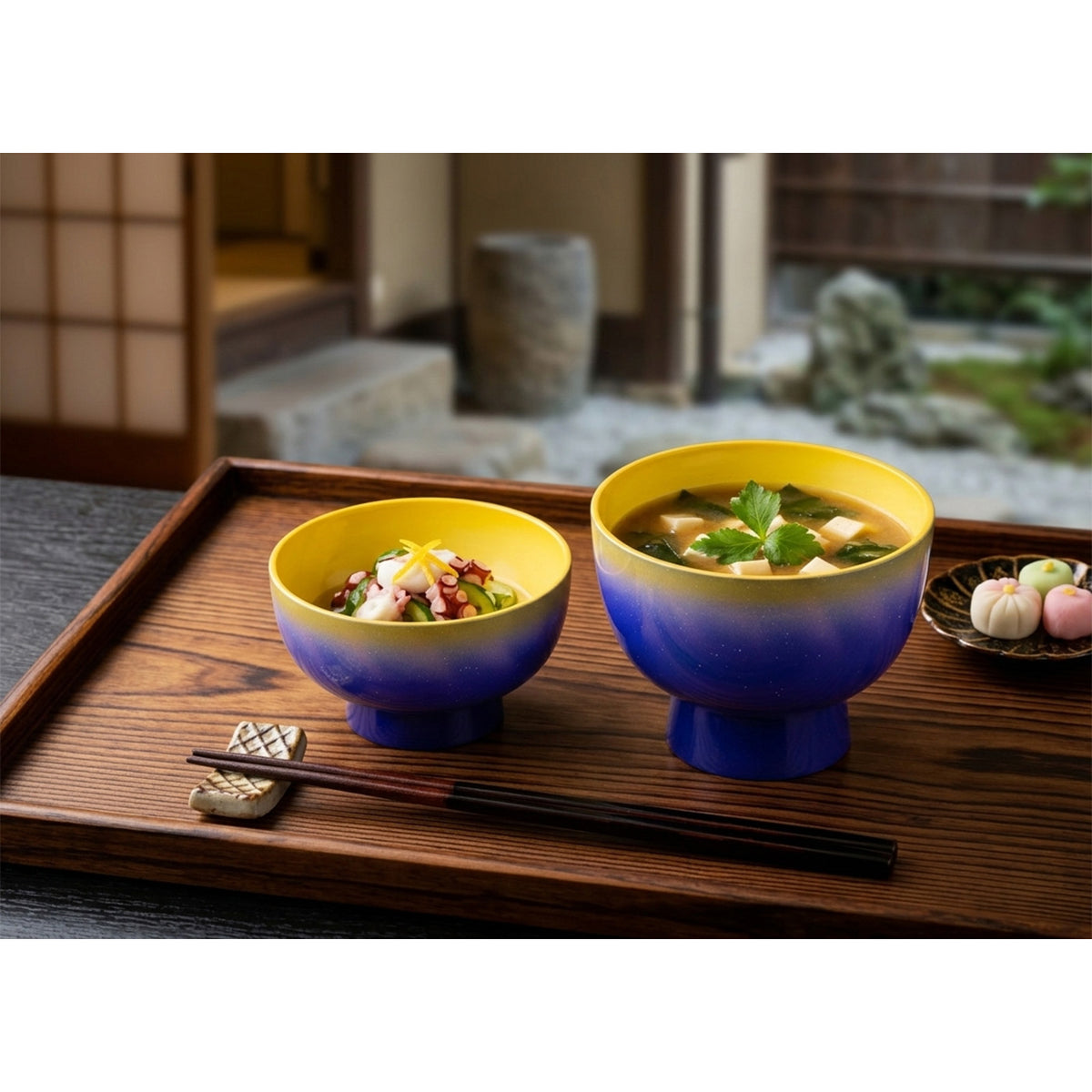 Nested Gouro Bowl - Stacking Bowl Set of 2 - Traveler’s Light