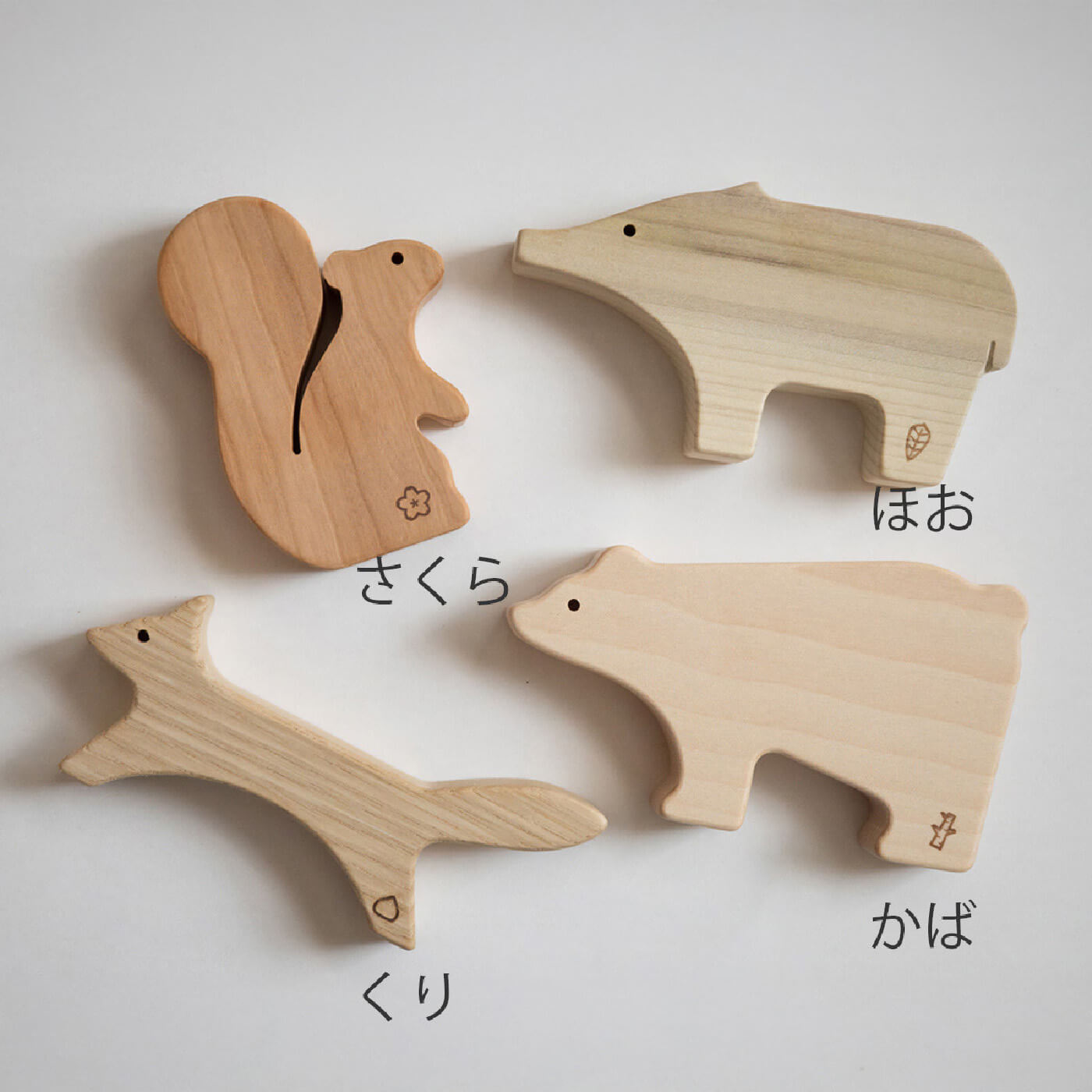 Japanese Hardwood Animal Building Blocks & Puzzle Set