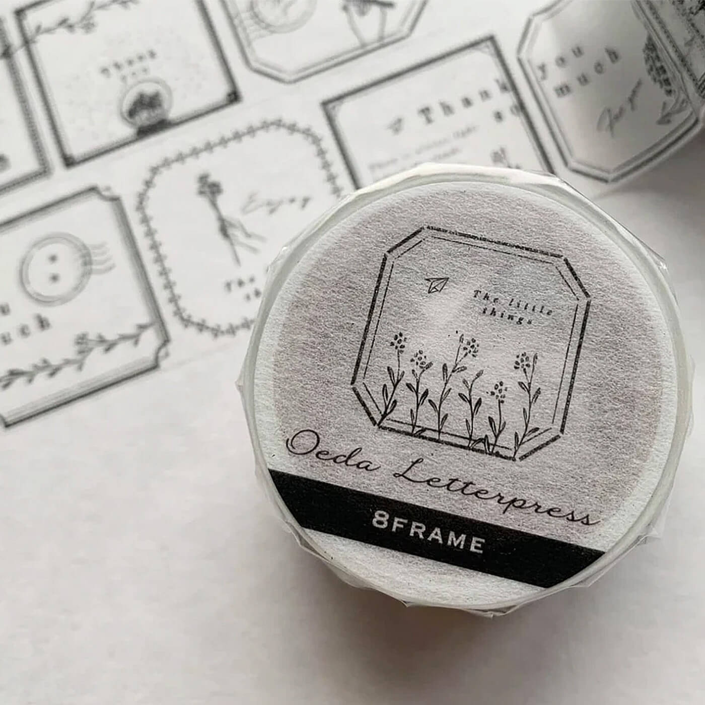 [Set of 3] Masking Tape - Thank You, Handwritten & Frame