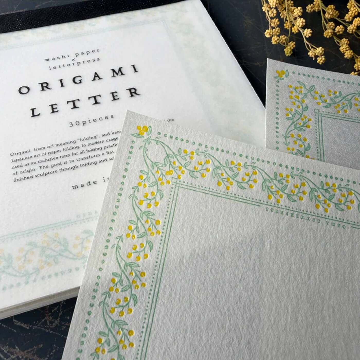 Origami Letter Set - Mimosa & Blueberry (Limited Edition)