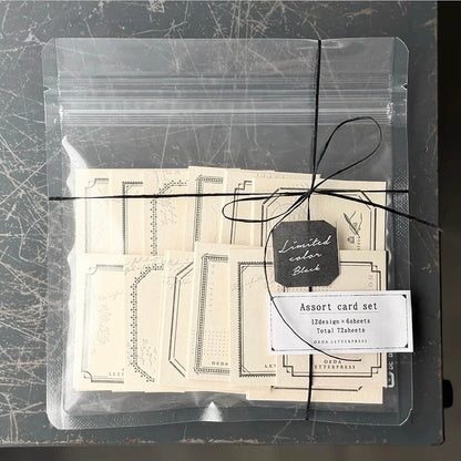 Assorted Card Set - Mellow Silver & Mellow Black