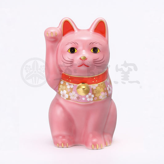 Sakurazukushi Maneki Neko Lucky Cat (Right paw raised)