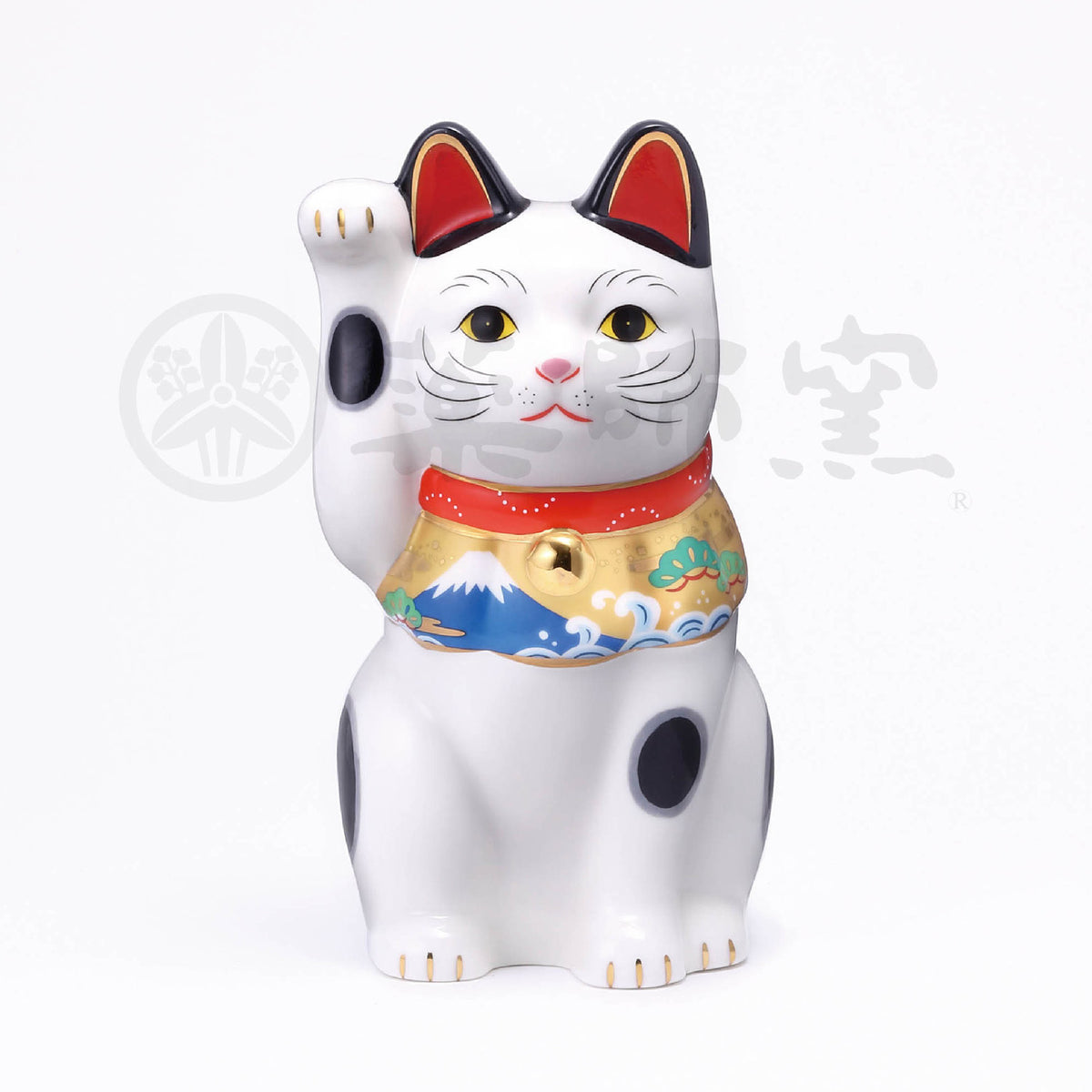 Lucky Mt. Fuji Maneki Neko (Right paw raised)
