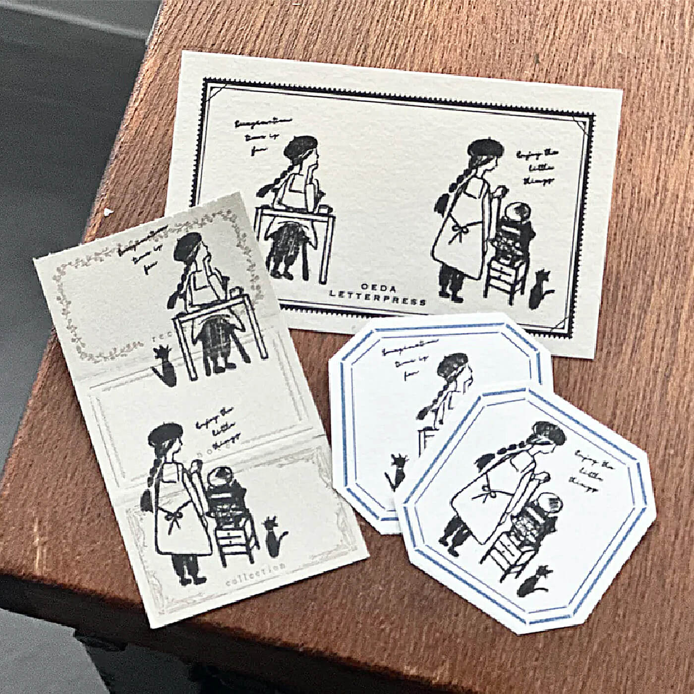 Letterpress Stamp - "Fantasy Time Girl" by Tekin