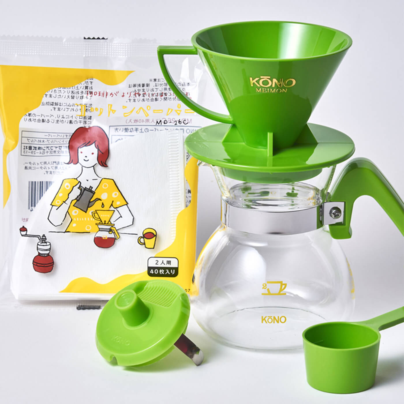 [2-Cup] Pour-Over Coffee Dripper Set