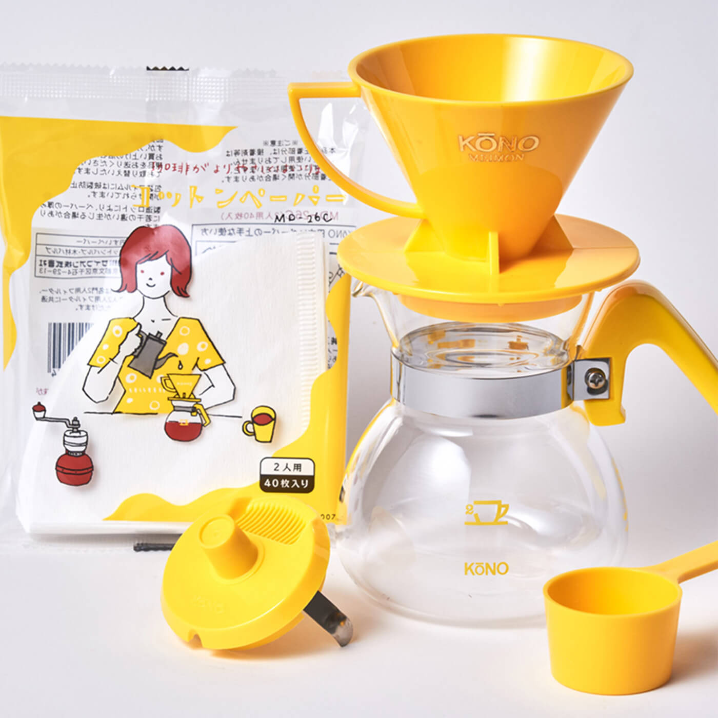 [2-Cup] Pour-Over Coffee Dripper Set