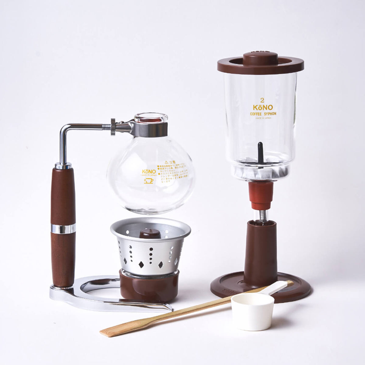 [2-Cup] Siphon Coffee Brewing Set -Alcohol Lamp & Paper Filter Included