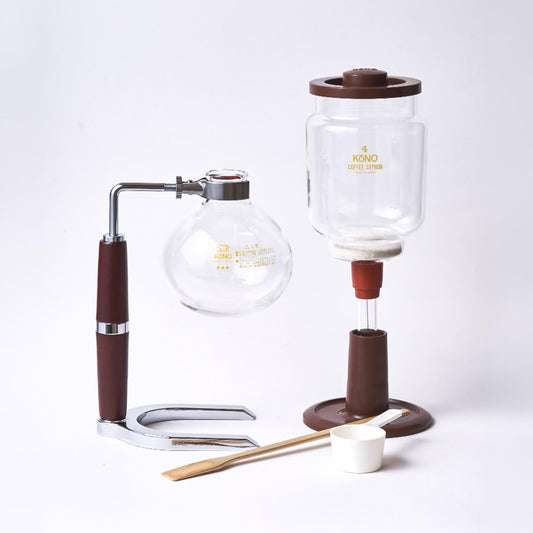 [4-Cup] Siphon Coffee Brewing Set-Cloth Filter Included (No Alcohol Lamp)