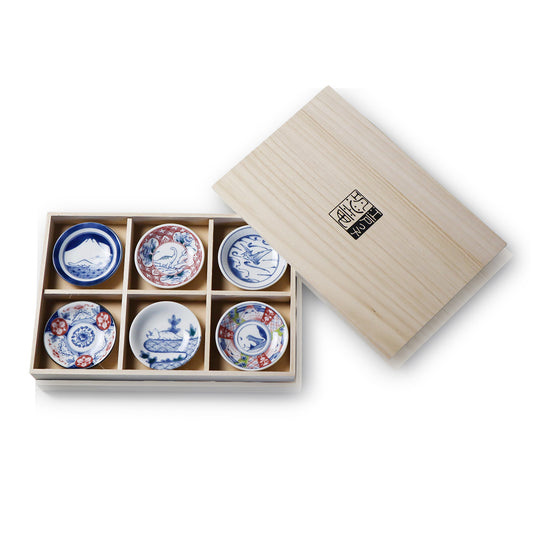 Edokko kyoryu Mini-Plate - Set of 6