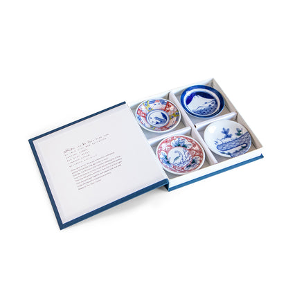 Edokko Kyoryu Happy Picture Book - Small Plate - Set of 4