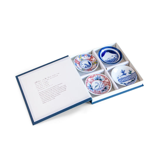 Edokko Kyoryu Happy Picture Book - Small Plate - Set of 4