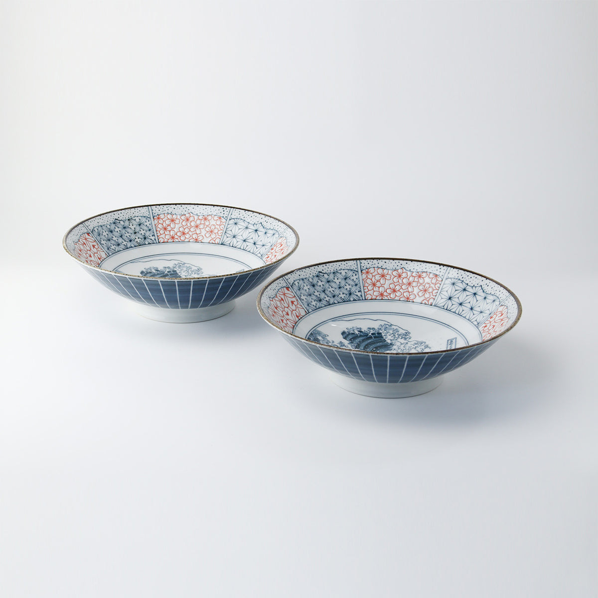 Shonzui Salad Noodle Bowl - set of 2 - Sometsuke Namifuji