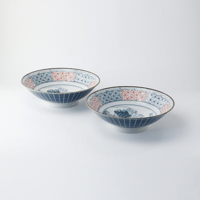 Shonzui Salad Noodle Bowl - set of 2 - Sometsuke Namifuji