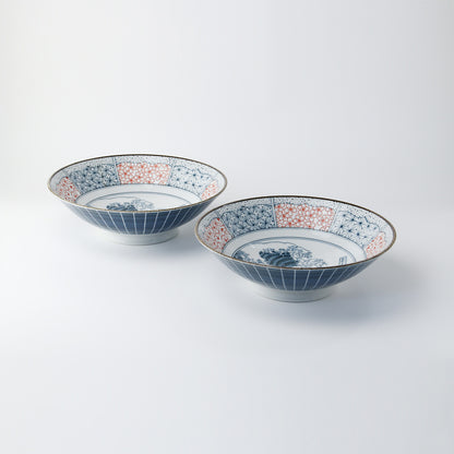Shonzui Salad Noodle Bowl - set of 2 - Sometsuke Namifuji