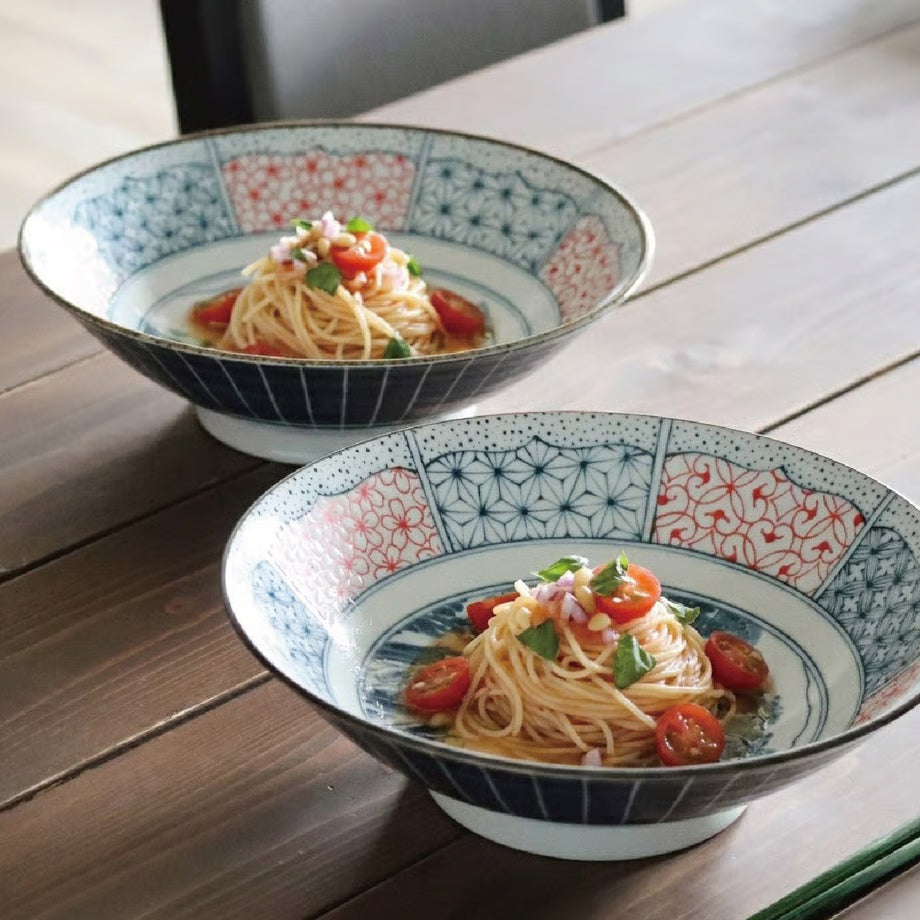 Shonzui Salad Noodle Bowl - set of 2 - Sometsuke Namifuji