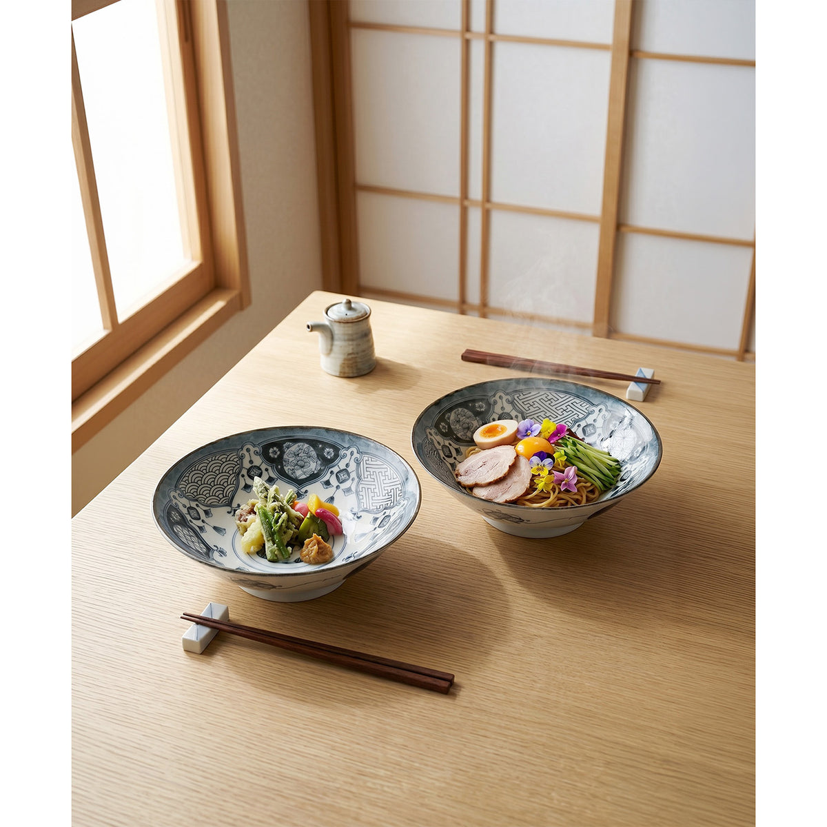Shonzui Salad Noodle Bowl - set of 2 - Sometsuke Yourakumon