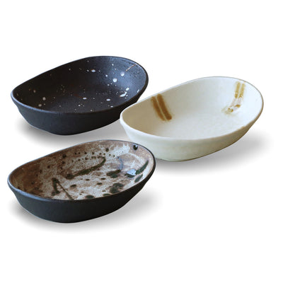Wabisabi Oval plate - Set of 3