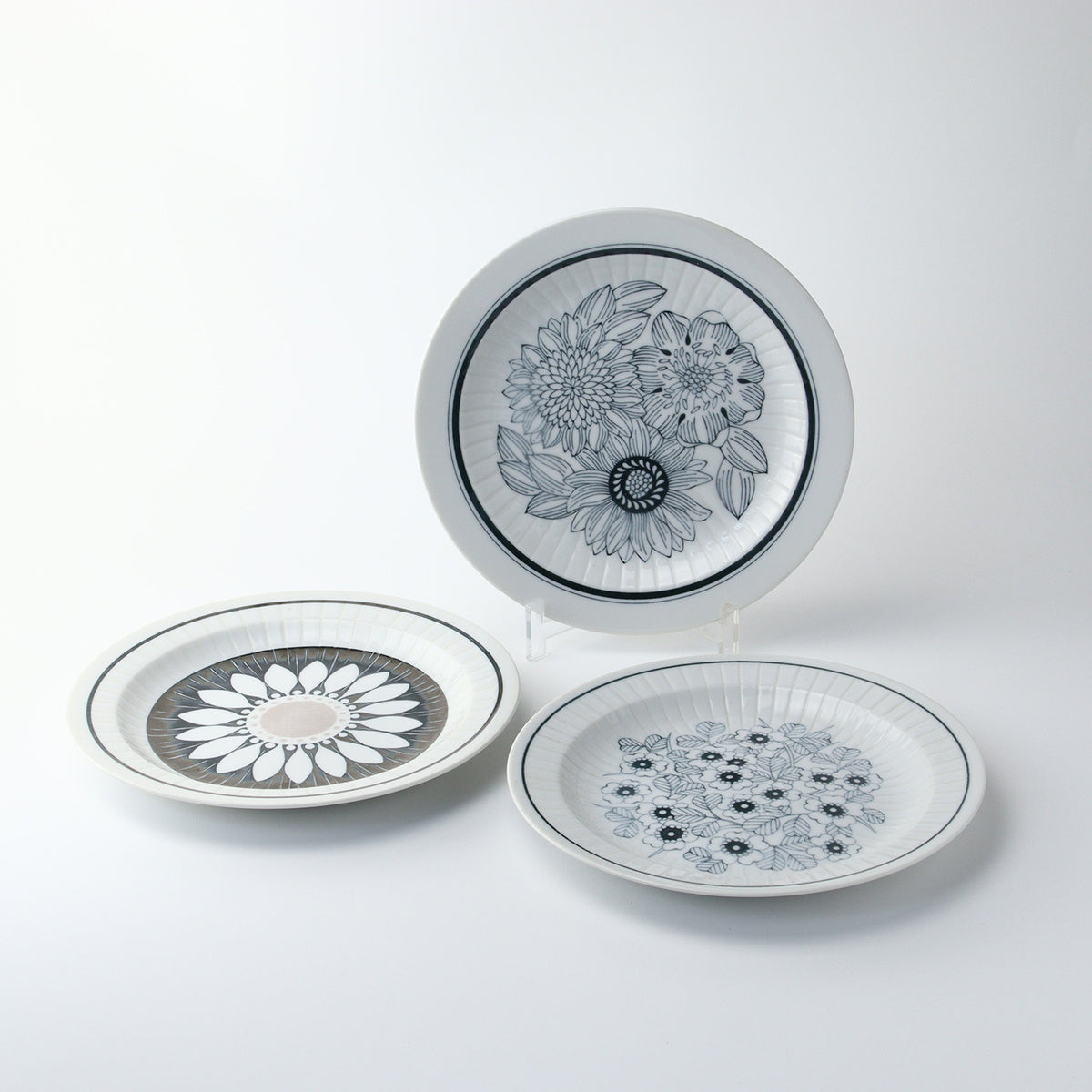 Antico Flower Pasta Plate - Set of 3