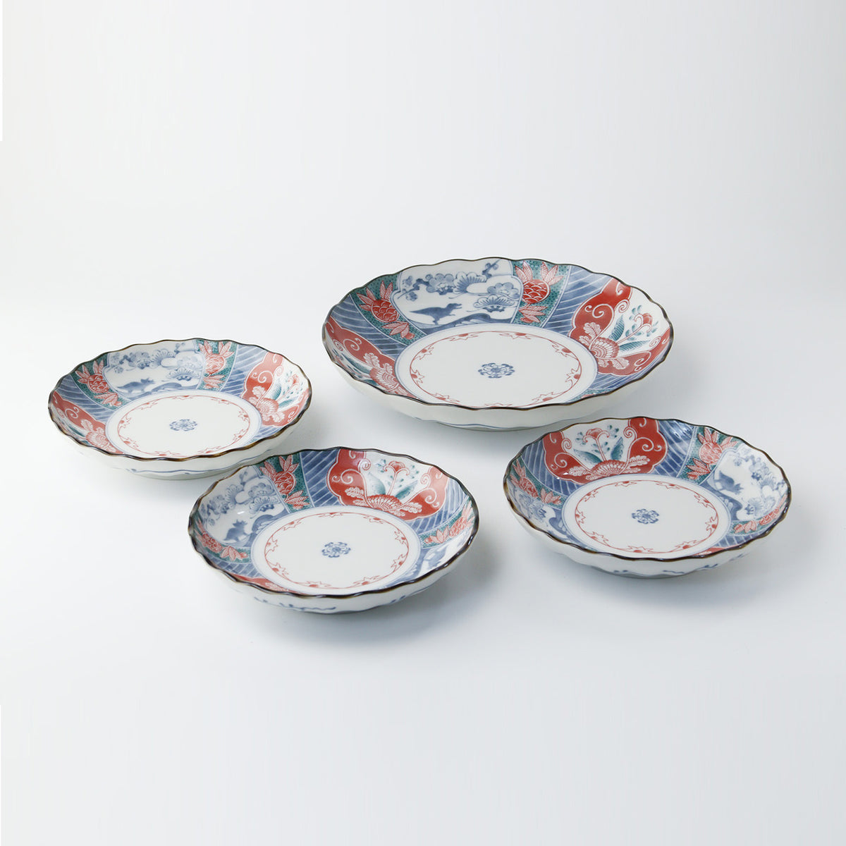 Edokko Kyoryu Ryouenryu Plate set - Set of 4