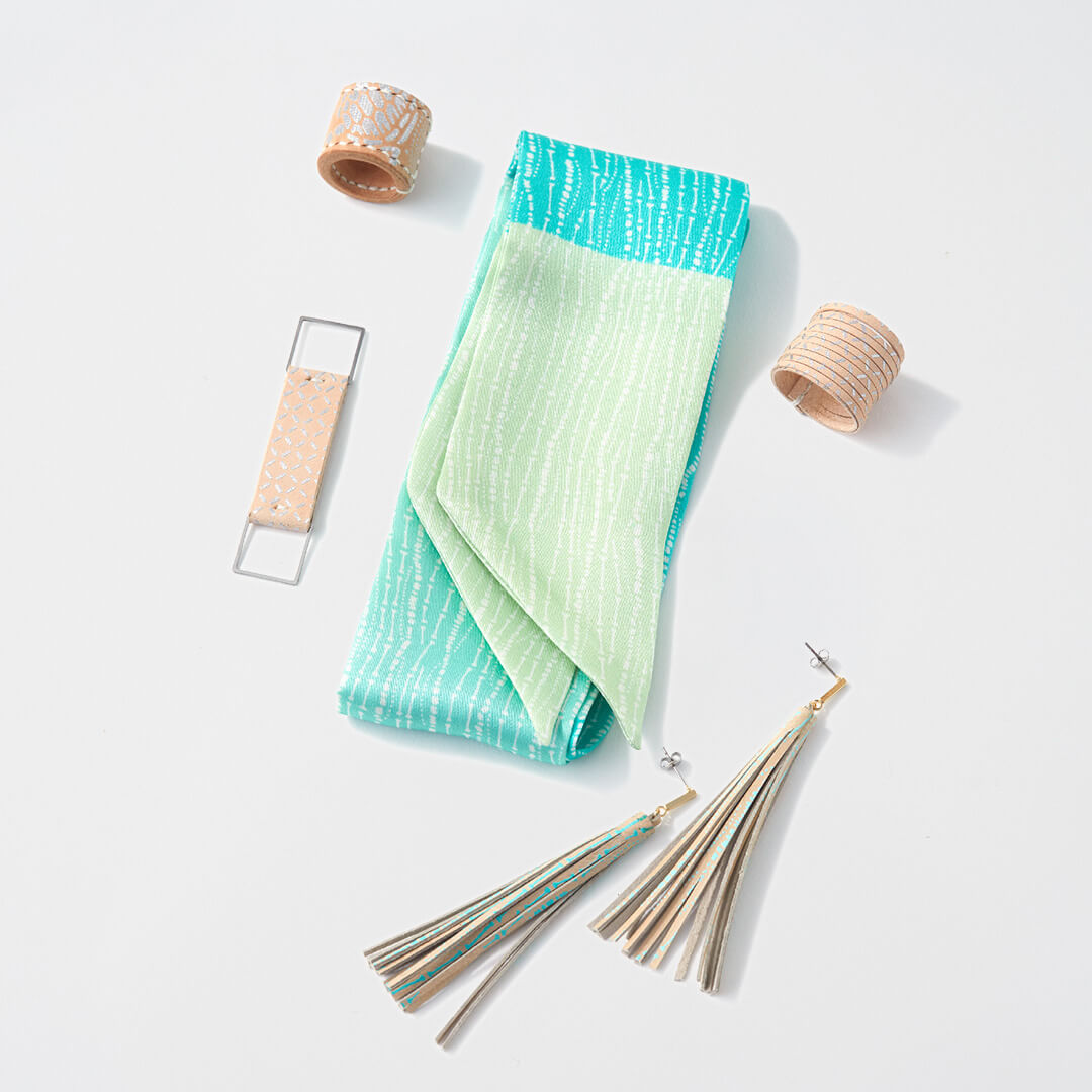 Komon Silk Ribbon Scarf - TAKE