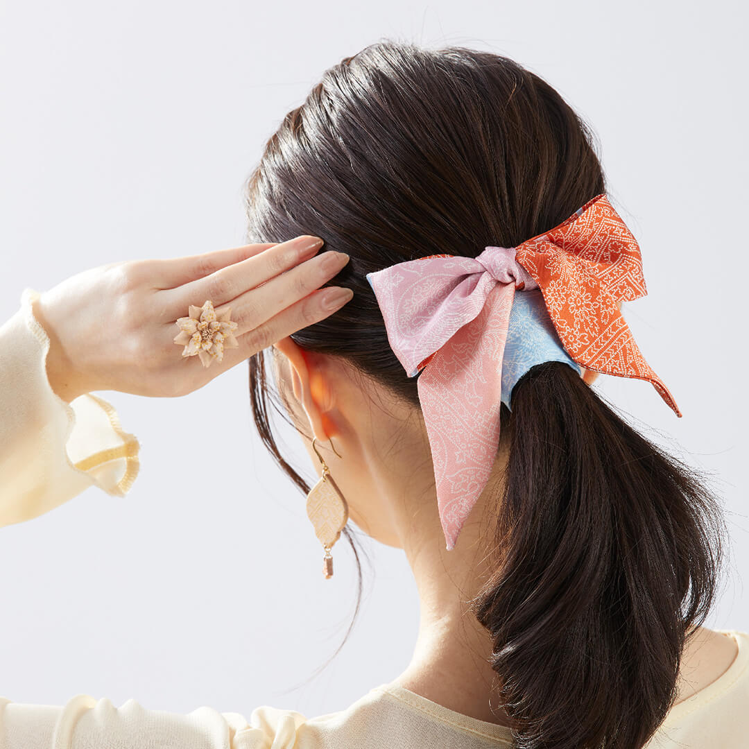 Komon Silk Ribbon Scarf - SARASA
