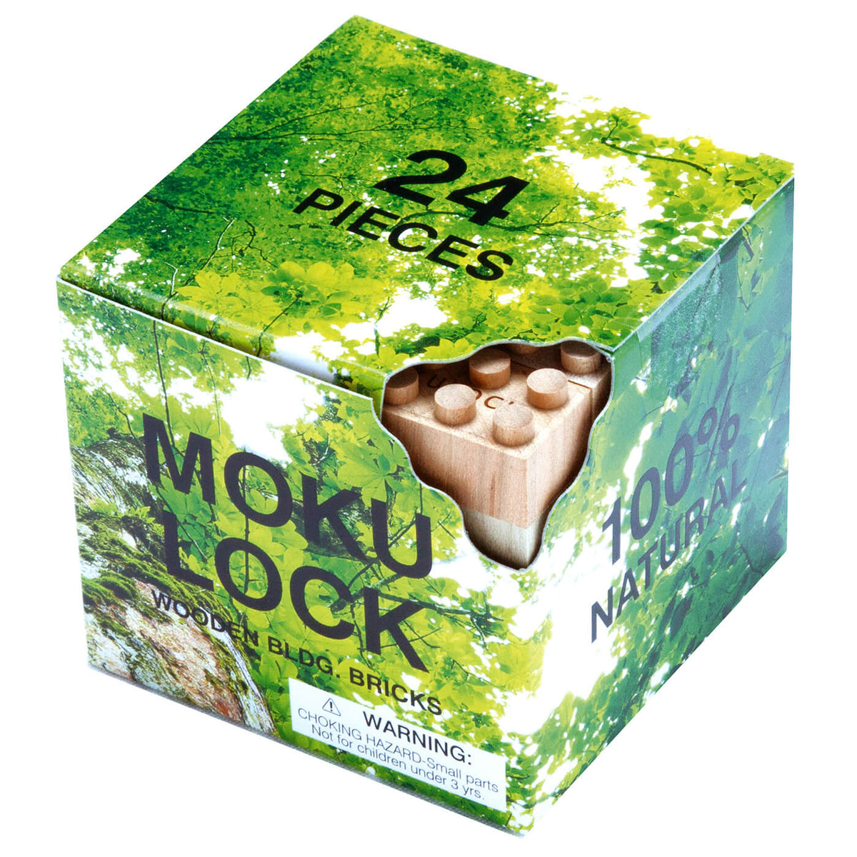 MOKULOCK 24-Piece Set - wooden bricks