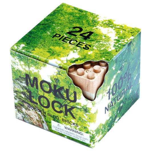 MOKULOCK 24-Piece Set - wooden bricks