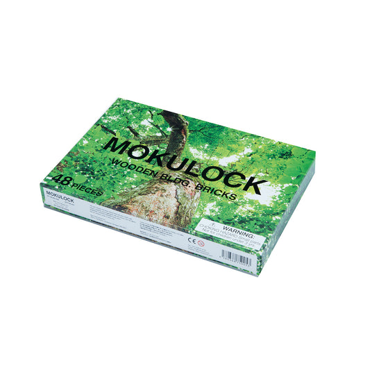 MOKULOCK 48-Piece Set - wooden bricks