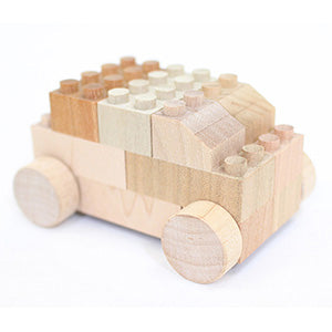 MOKULOCK BU-BU Vehicle Set - wooden bricks