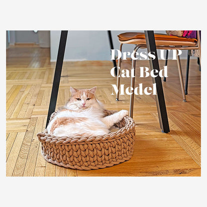 DressUP Wearable Cat Bed - Medel - Sand Beige