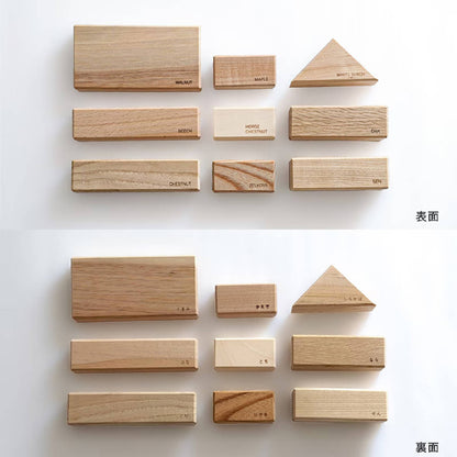 Japanese Hardwood Building Blocks [12-Wood Forest Blend]