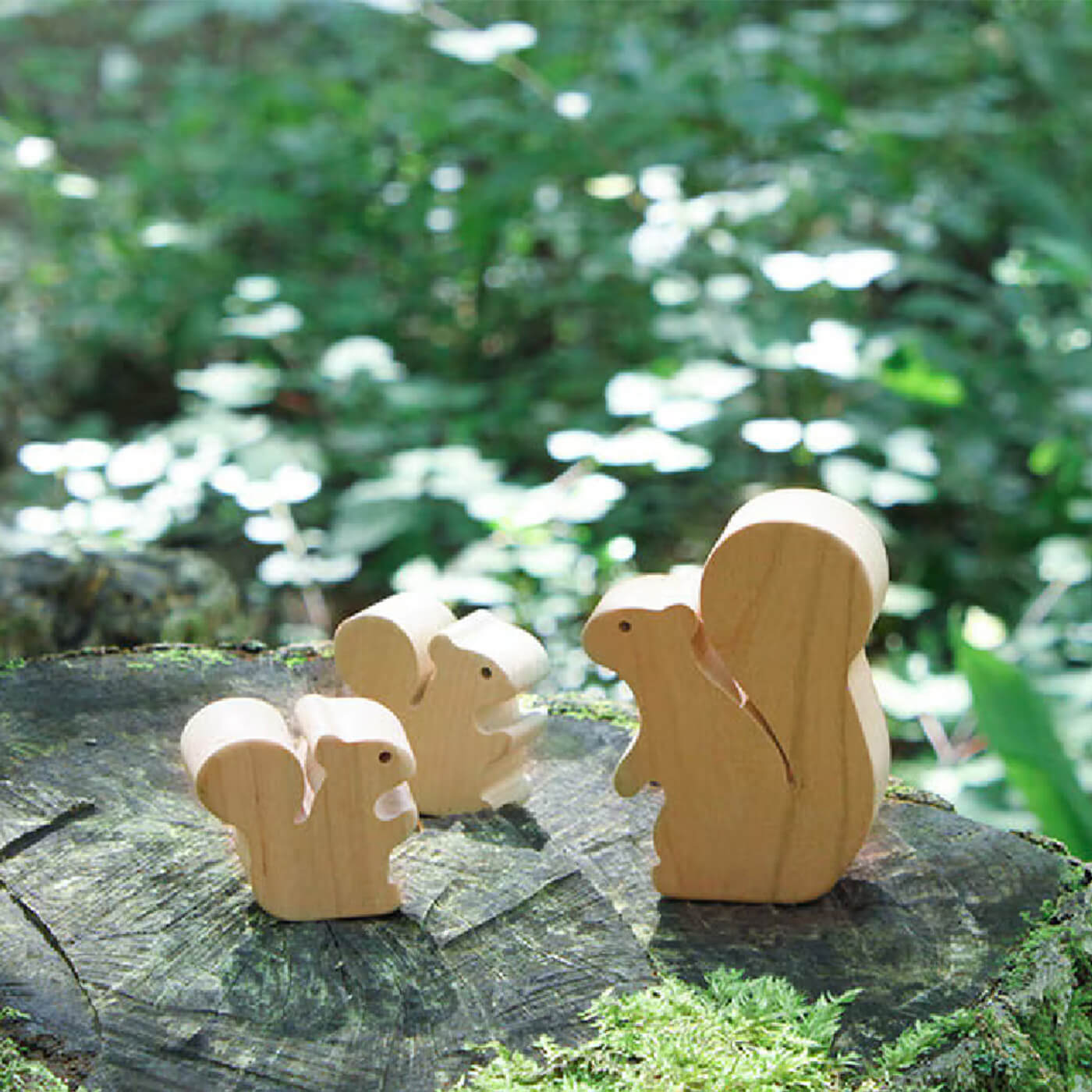Japanese Hardwood Animal Building Blocks & Puzzle Set