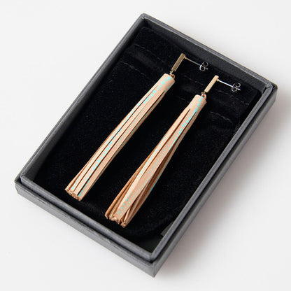 Bamboo Tassel Earrings - TAKE